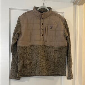 Ariat Tan and Brown Quilted Jacket